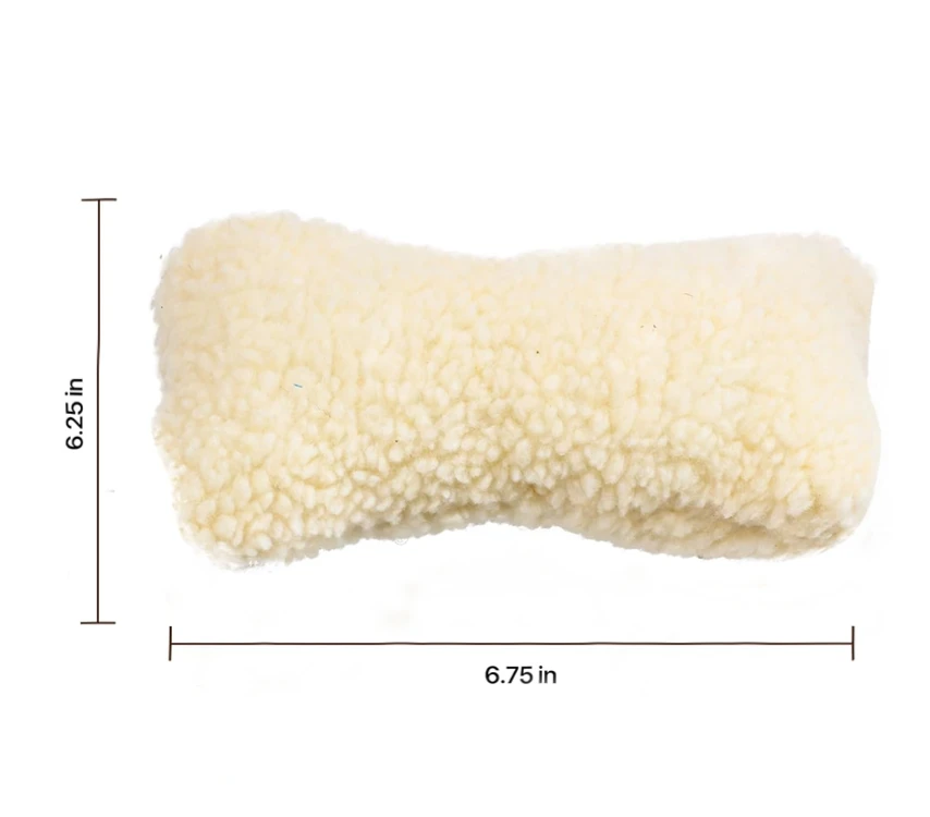 Bone Shaped Plush Squeaker Dog Toy
