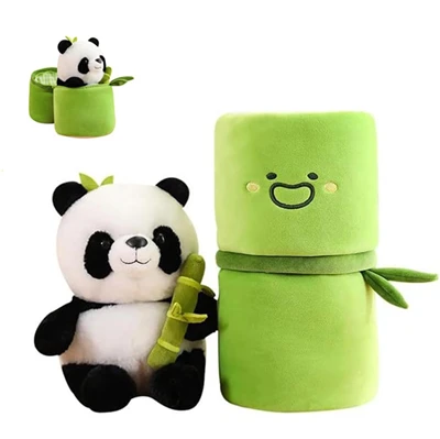 Plyšové hračky z bambusu Panda Roztomilá bábika so zvieratkami
